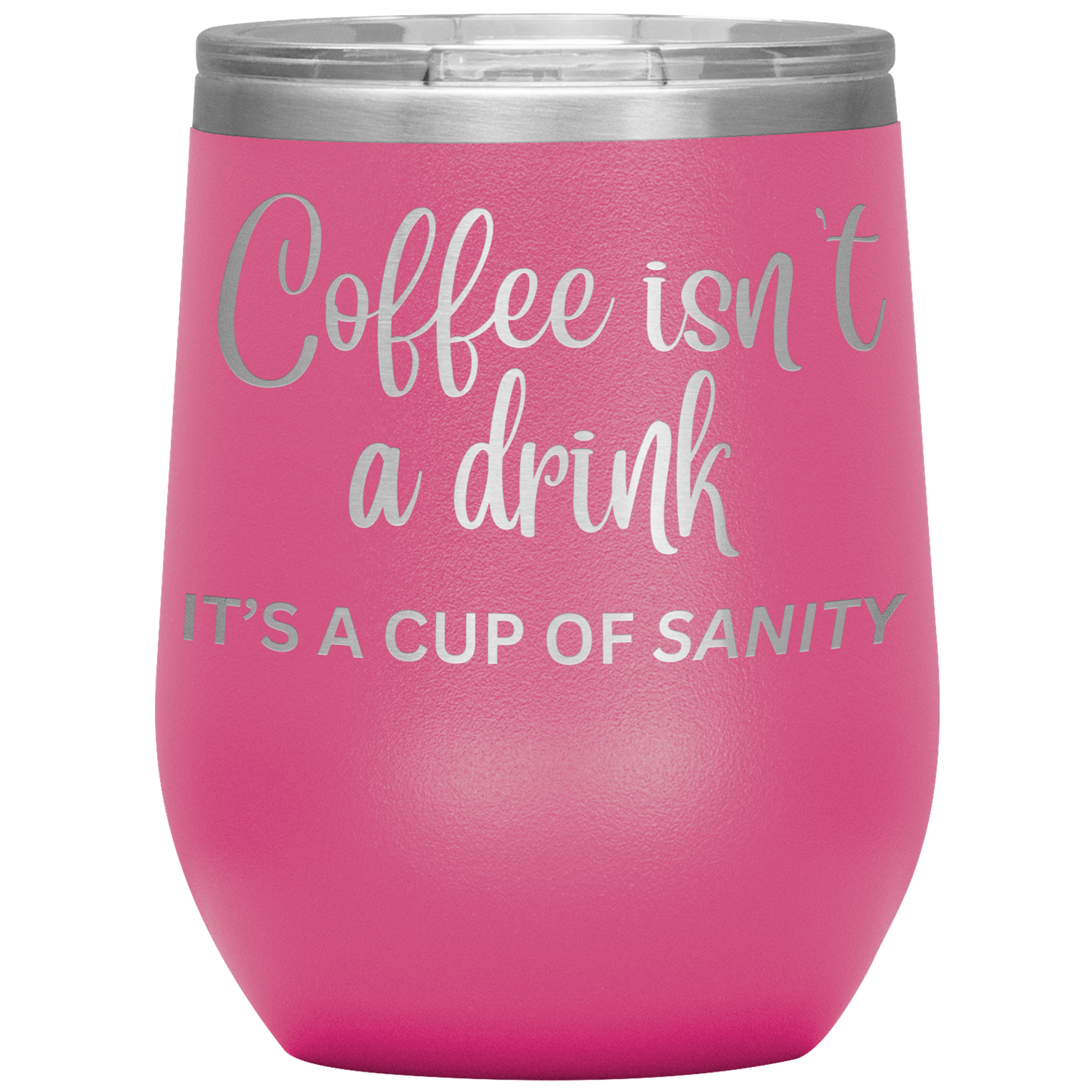 Coffee isn't a drink...It's a cup of SANITY Tumblers