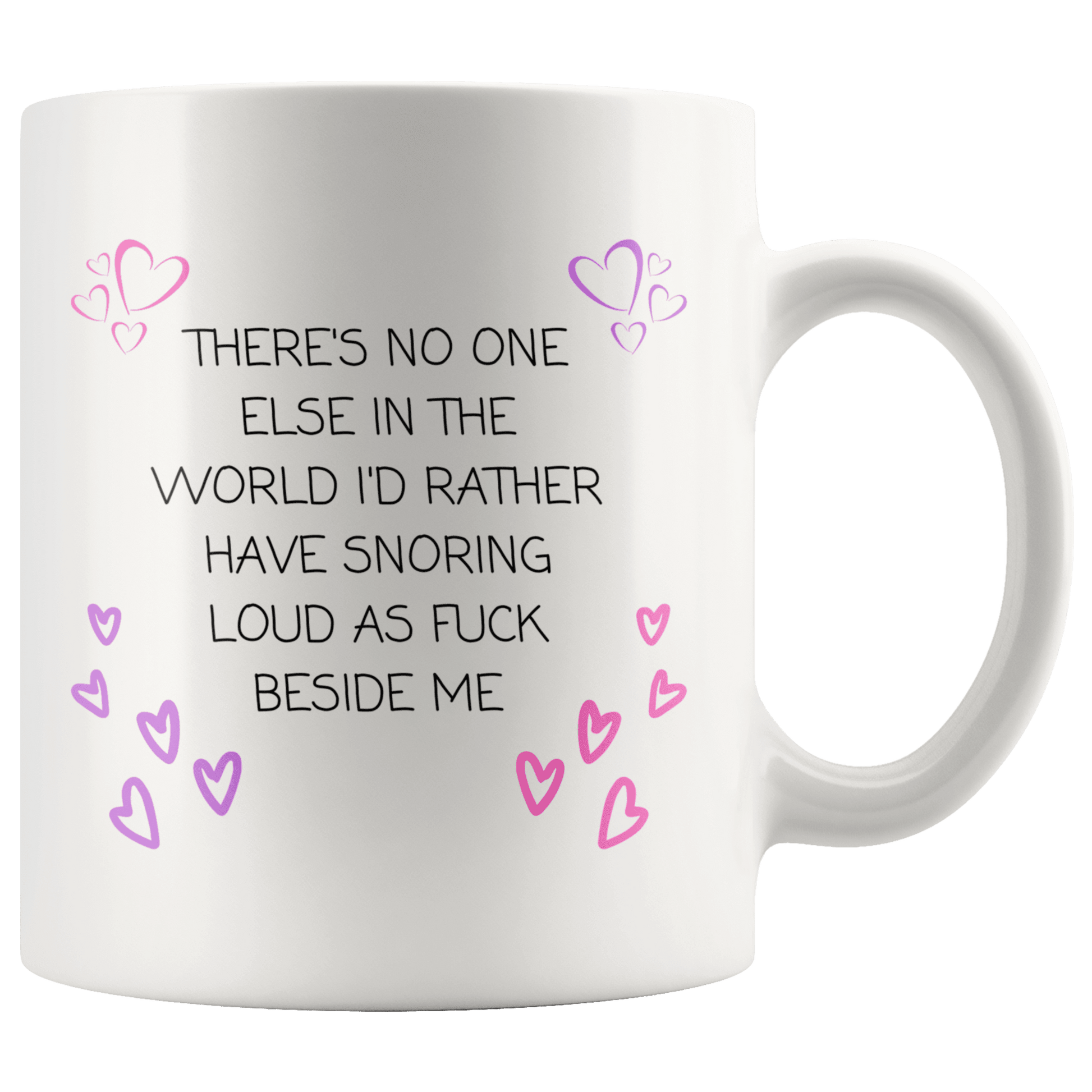 Anniversary Gifts For Him Fiancé Coffee Mug BF Gifts Valentines Day Gifts Funny Snoring Partner 11oz Mug, - MemesRetail.com
