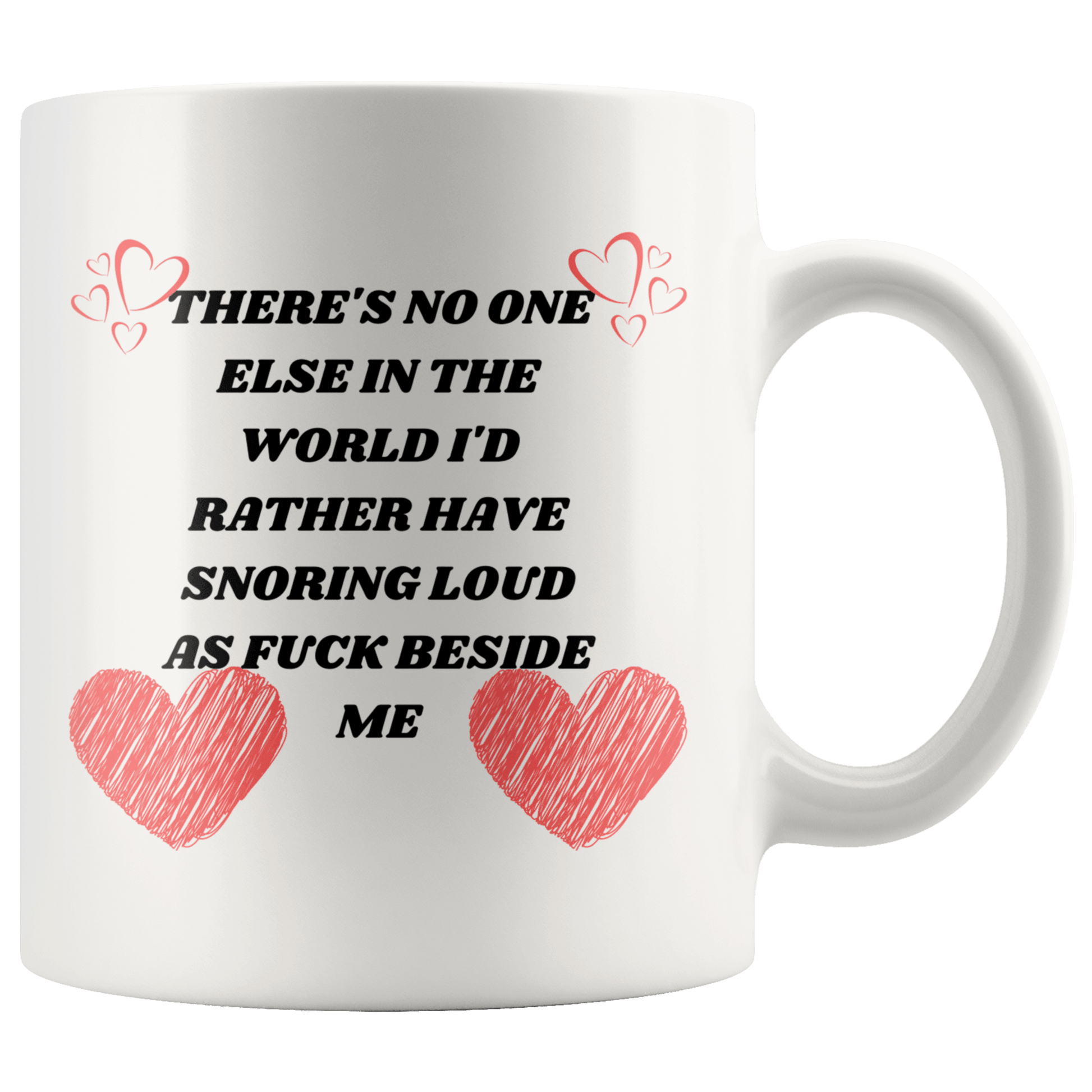 Anniversary Gifts For Him Fiancé Coffee Mug BF Gifts Valentines Day Gifts Funny Snoring Partner 11oz Mug, - MemesRetail.com