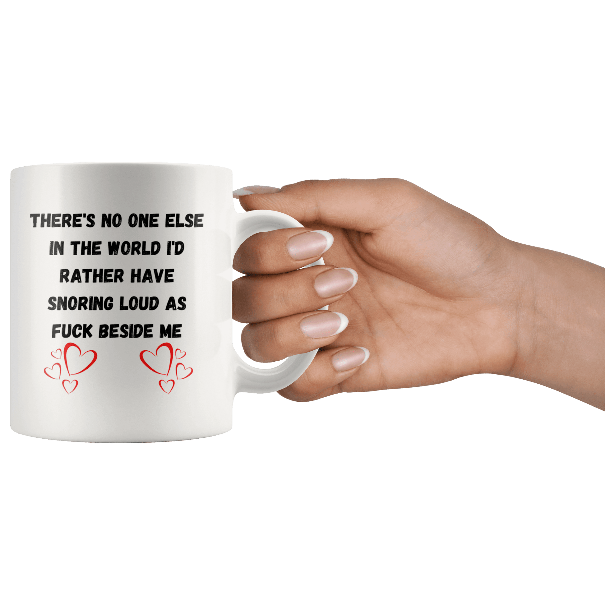 Anniversary Gifts For Him Fiancé Coffee Mug BF Gifts Valentines Day Gifts Funny Snoring Partner 11oz Mug, - MemesRetail.com