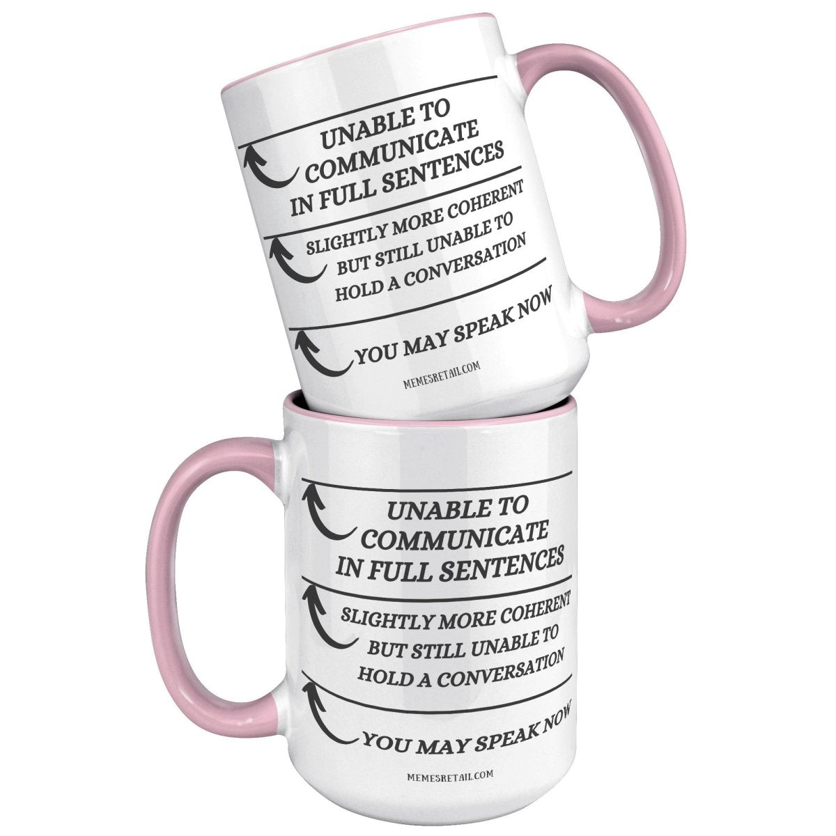 Unable to Communicate until I've had my coffee 11oz and 15oz Mugs - Memes Retail