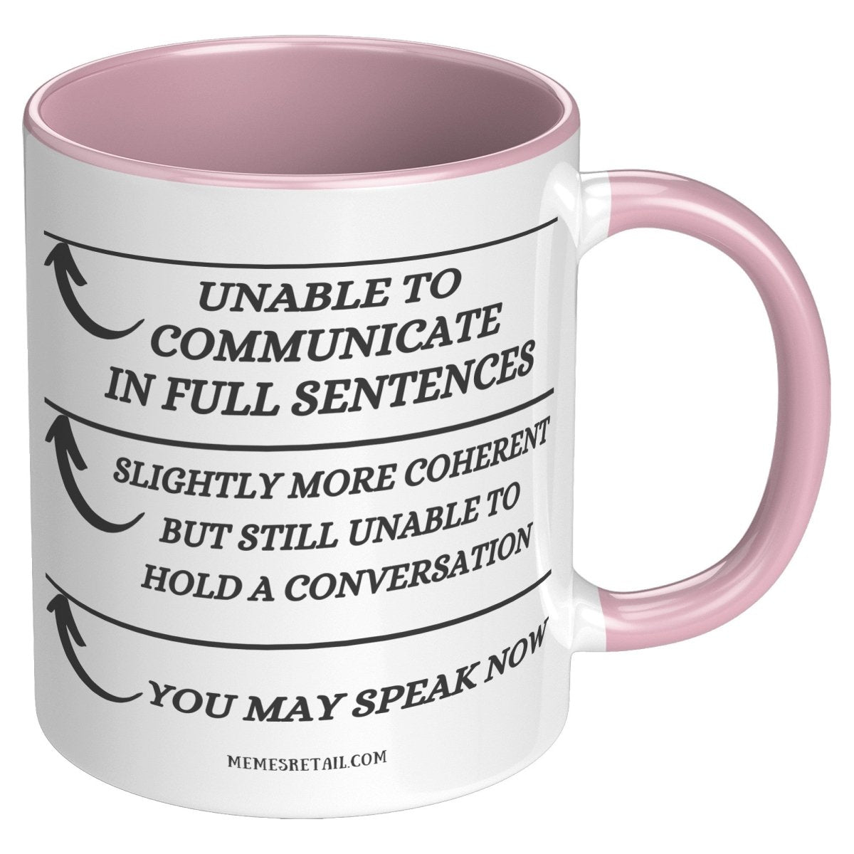 Unable to Communicate until I've had my coffee 11oz and 15oz Mugs - Memes Retail