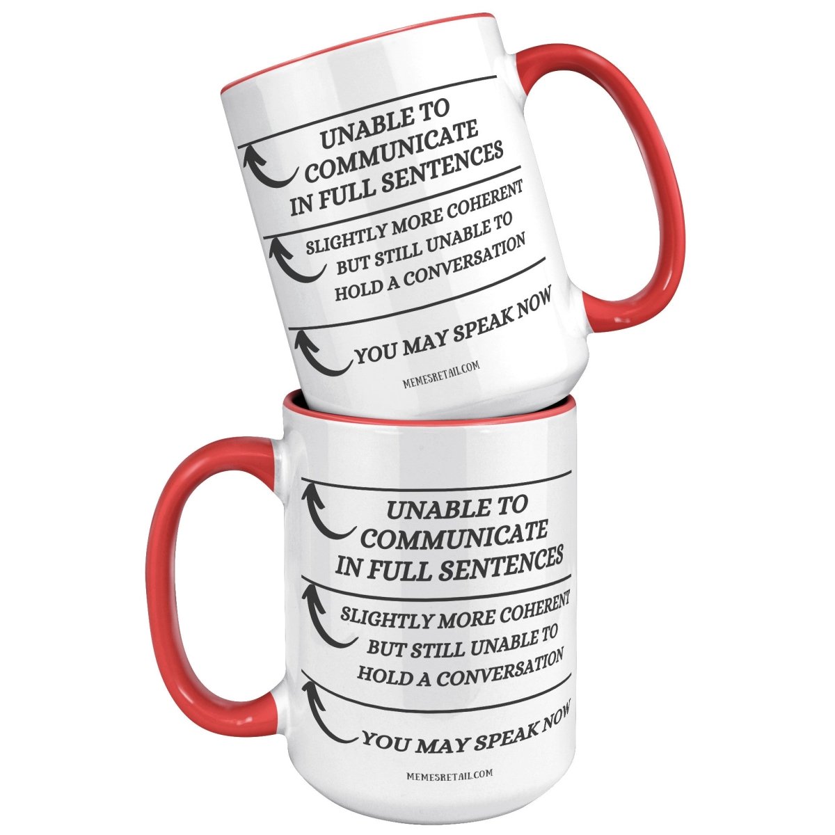 Unable to Communicate until I've had my coffee 11oz and 15oz Mugs - Memes Retail