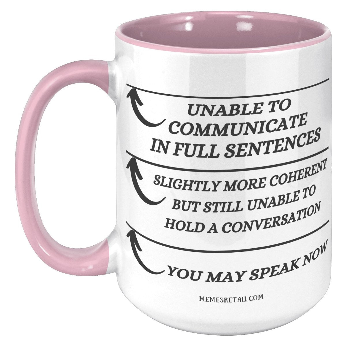 Unable to Communicate until I've had my coffee 11oz and 15oz Mugs - Memes Retail