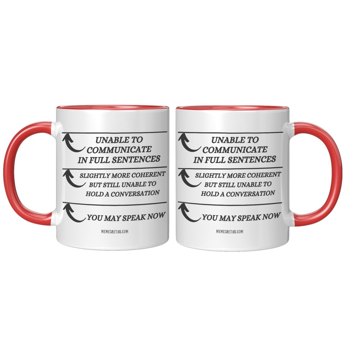 Unable to Communicate until I've had my coffee 11oz and 15oz Mugs - Memes Retail