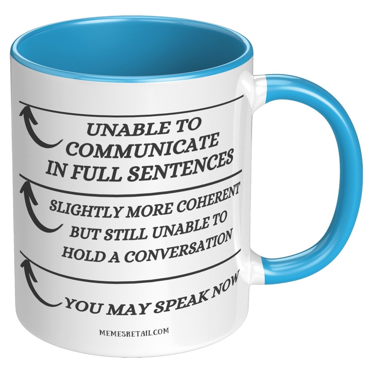 Unable to Communicate until I've had my coffee 11oz and 15oz Mugs - Memes Retail
