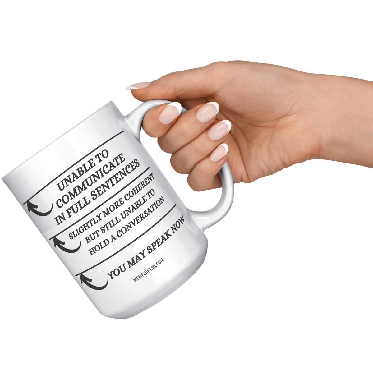 Unable to Communicate until I've had my coffee 11oz and 15oz Mugs - Memes Retail