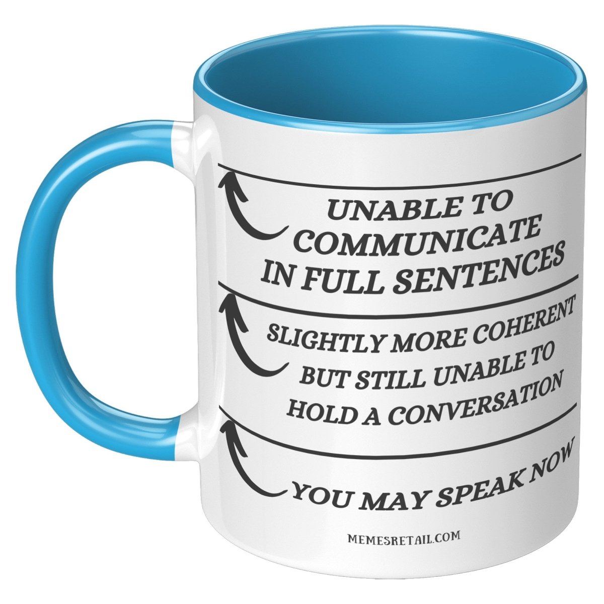 Unable to Communicate until I've had my coffee 11oz and 15oz Mugs - Memes Retail