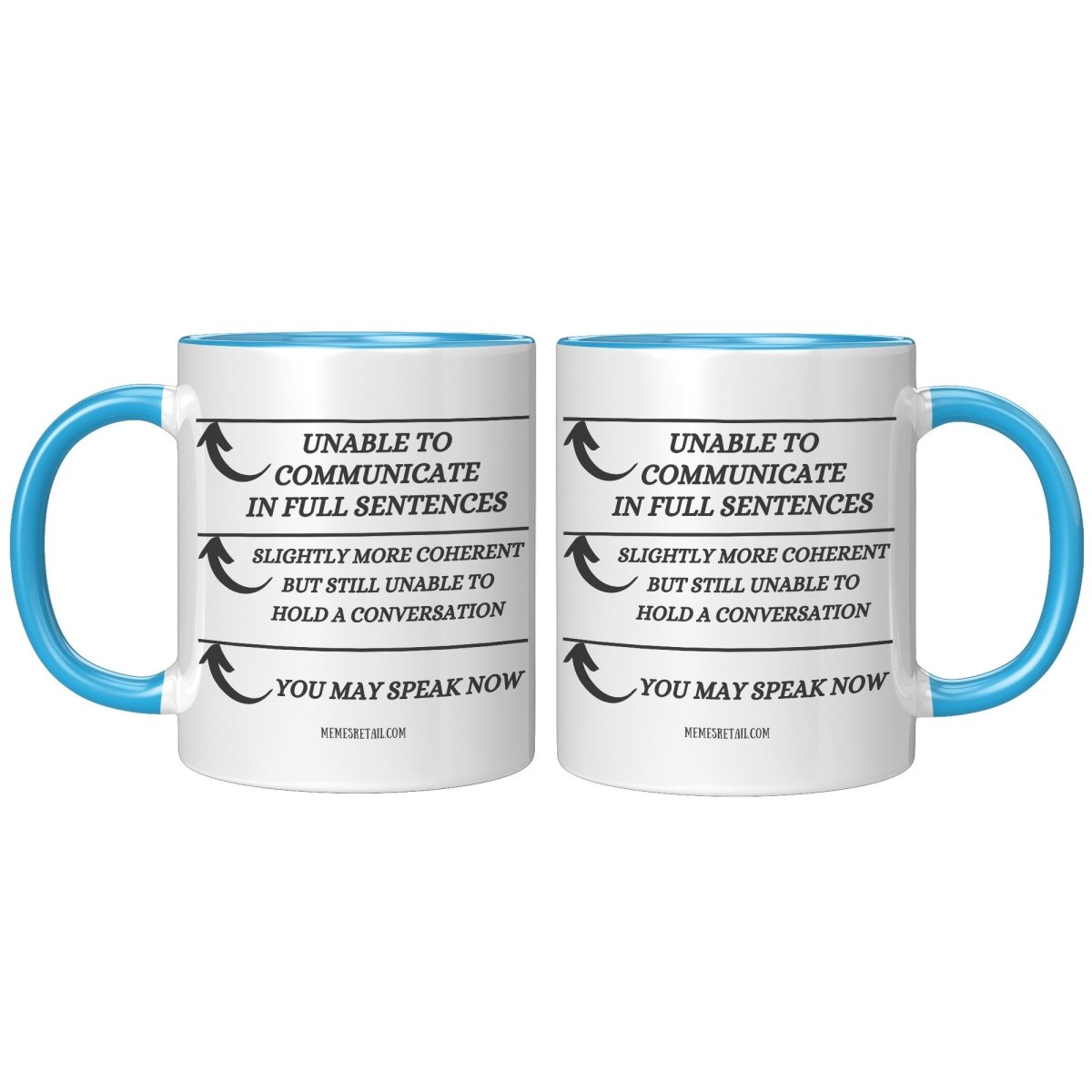 Unable to Communicate until I've had my coffee 11oz and 15oz Mugs - Memes Retail