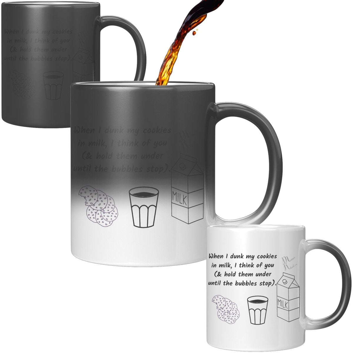When I dunk My Cookies in Milk, I think of You - 11oz/15oz Mugs, 11oz / Magic Mug - MemesRetail.com