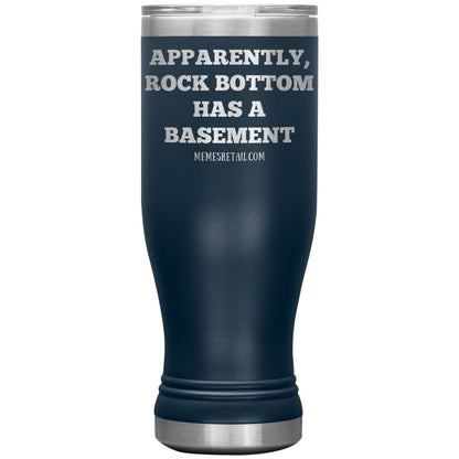 Apparently, Rock Bottom has a Basement Tumblers, 20oz BOHO Insulated Tumbler / Navy - MemesRetail.com