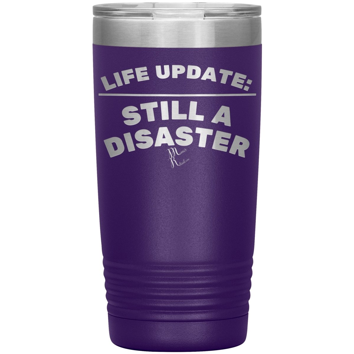 Life Update: Still A Disaster Tumblers, 20oz Insulated Tumbler / Purple - MemesRetail.com