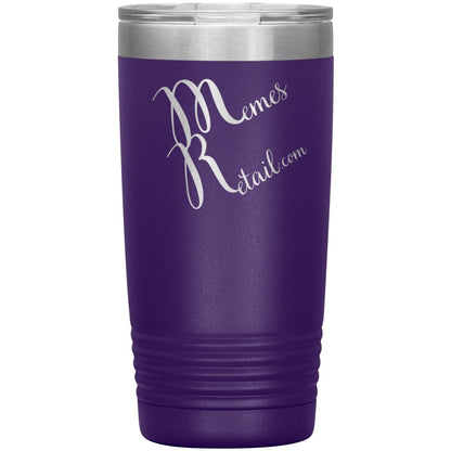 MemesRetail logo wine, boho, travel, 20, 30 tumbler, 20oz Insulated Tumbler / Purple - MemesRetail.com