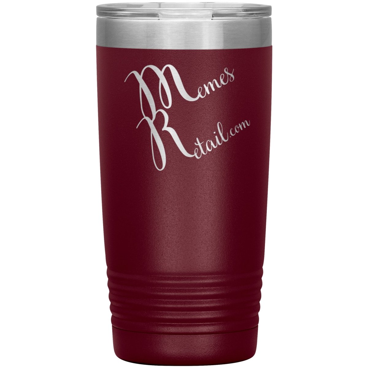 MemesRetail logo wine, boho, travel, 20, 30 tumbler, 20oz Insulated Tumbler / Maroon - MemesRetail.com